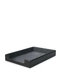Leather Desktop Letter Tray Organizer