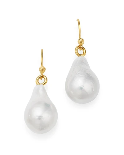 Bloomingdale's Fine Collection Cultured Freshwater Baroque Pearl Drop Earrings