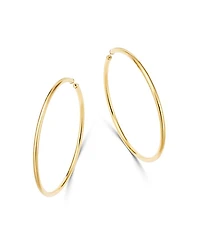 14K Yellow Gold Endless Large Hoop Earrings - Exclusive