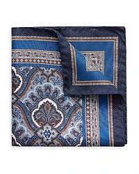 Eton Paisley Silk Pocket Square
