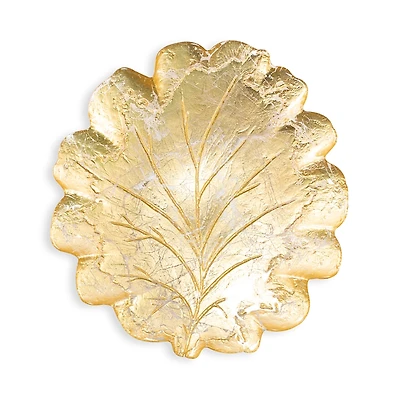Vietri Moon Glass Leaf Platter