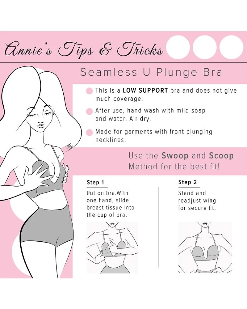 Backless U-Plunge Strapless Bra