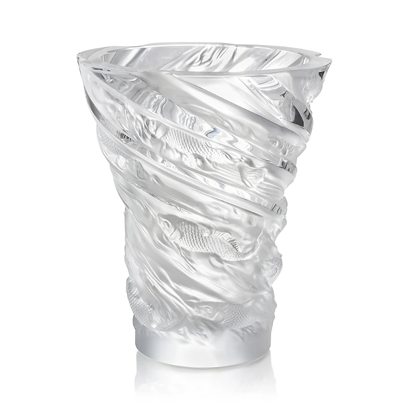 Lalique Carpes Koi Vase