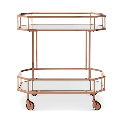 Safavieh Silva 2-Tier Octagon Bar Cart