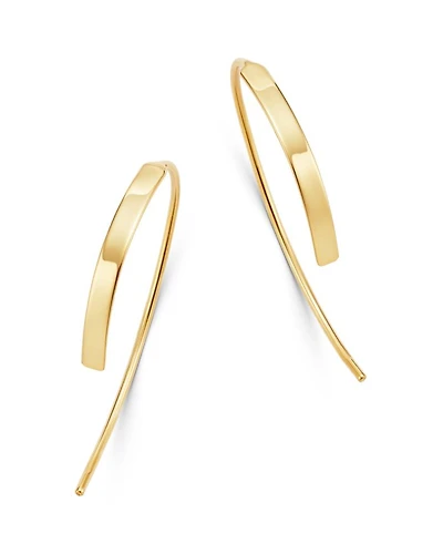 Bar Threader Earrings in 14K Yellow Gold - Exclusive