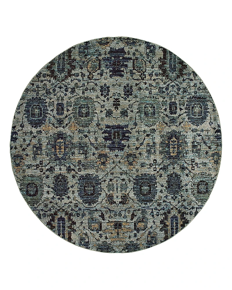 Oriental Weavers Andorra 7120A Round Rug, 7'10 x 7'10