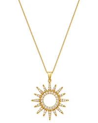 Bloomingdale's Fine Collection Diamond Sun Pendant Necklace