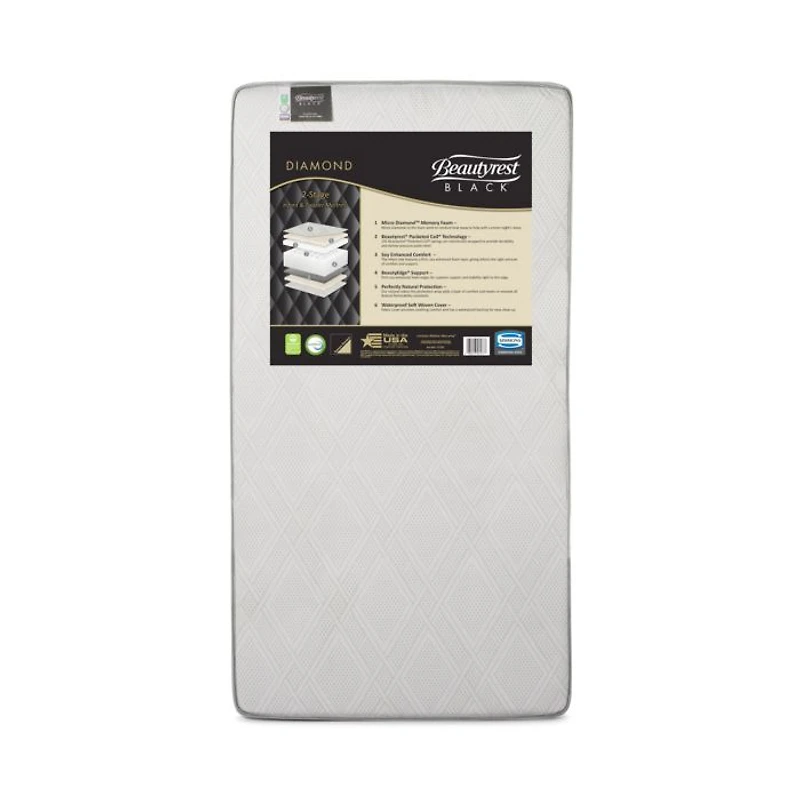 Diamond Memory Foam Crib & Toddler Mattress Only