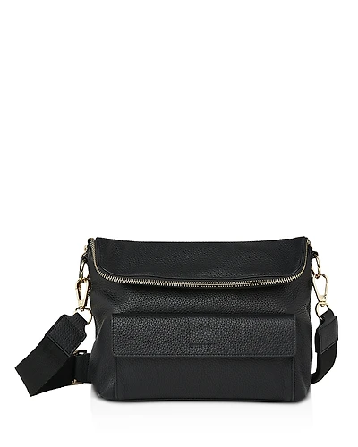 Whistles Vida Pebbled Leather Crossbody