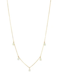 Opal Droplet Necklace in 14K Yellow Gold, 18"