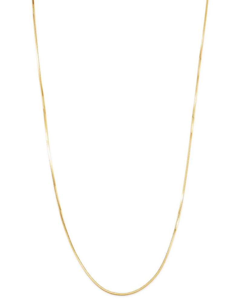 14K Yellow Gold Collar Necklace, 16"