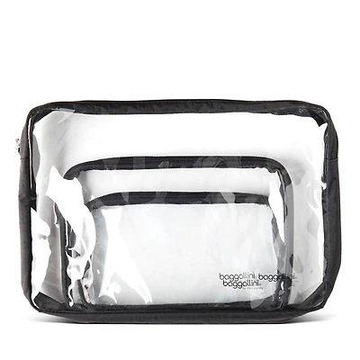 Clear Travel Pouch Set