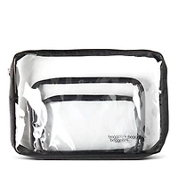 Clear Travel Pouch Set