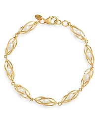 Bloomingdale's Fine Collection Cultured Freshwater Pearl Cage Bracelet
