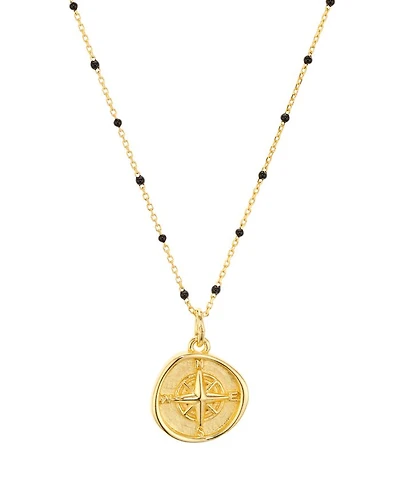 North Star Pendant Necklace in 18K Gold-Plated Sterling Silver, 16"-18"