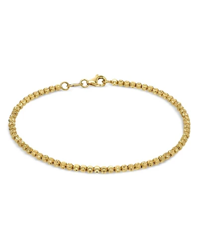 14K Yellow Gold Beaded Bracelet
