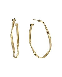 Marco Bicego 18K Yellow Gold Marrakech Twisted Medium Hoop Earrings