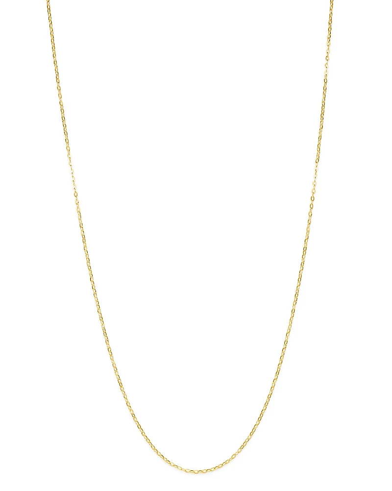 Bloomingdale's Fine Collection Flat Rolo Link Chain Necklace