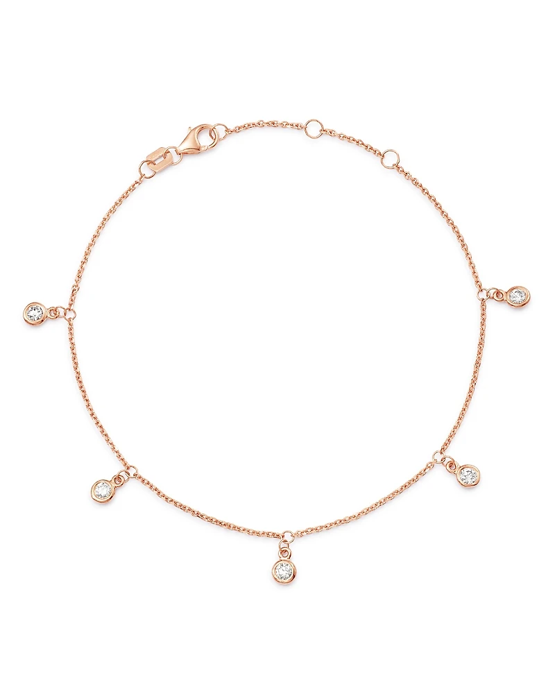 Bloomingdale's Fine Collection Diamond Bezel Droplet Bracelet