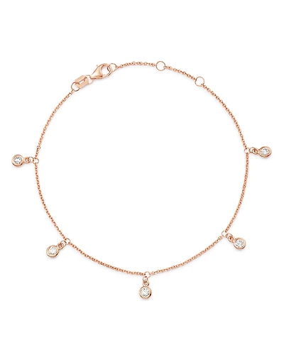 Bloomingdale's Fine Collection Diamond Bezel Droplet Bracelet