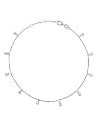 Bloomingdale's Fine Collection Diamond Bezel Droplet Ankle Bracelet