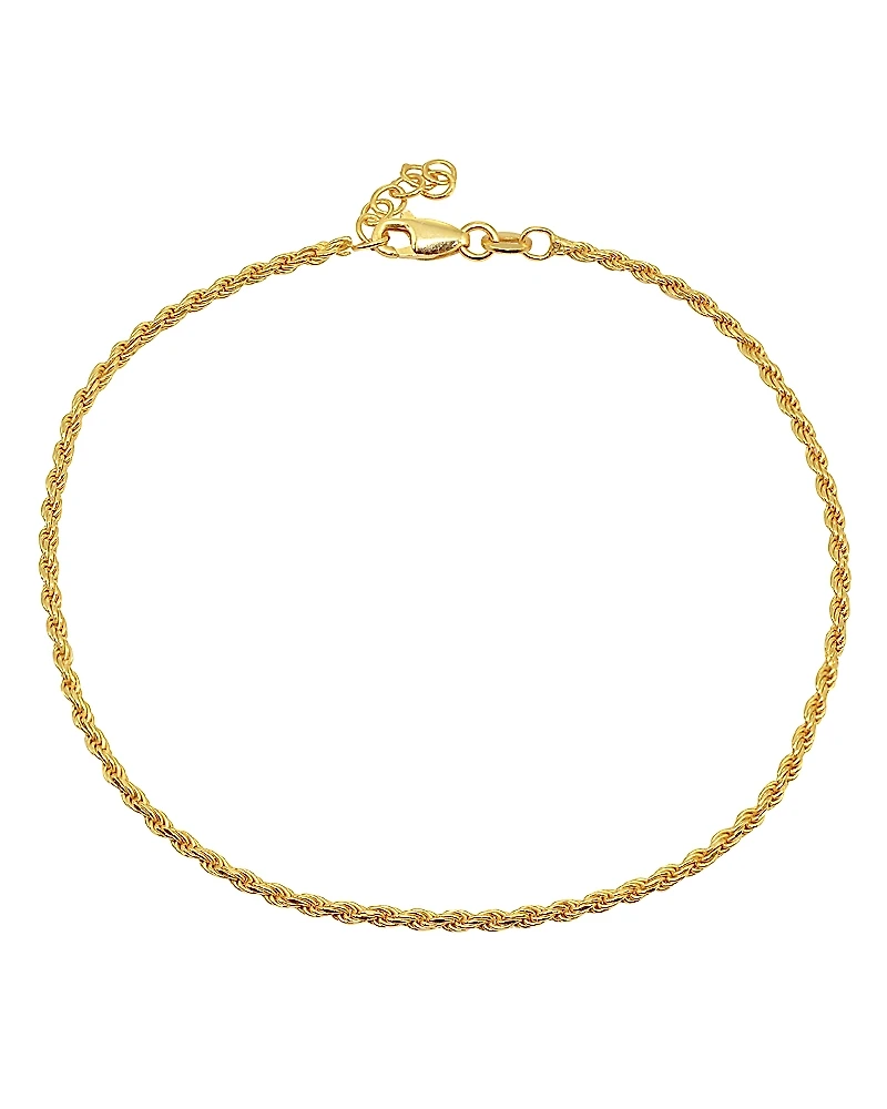 Aqua Rope Chain Ankle Bracelet - Exclusive