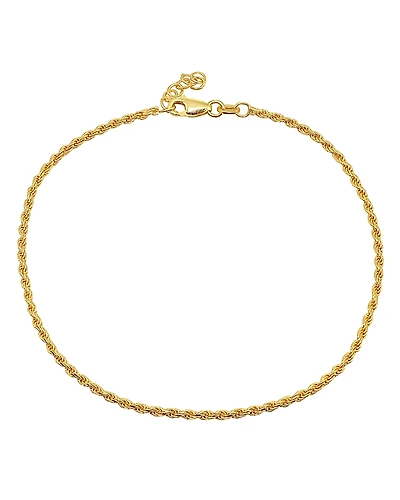 Aqua Rope Chain Ankle Bracelet - Exclusive