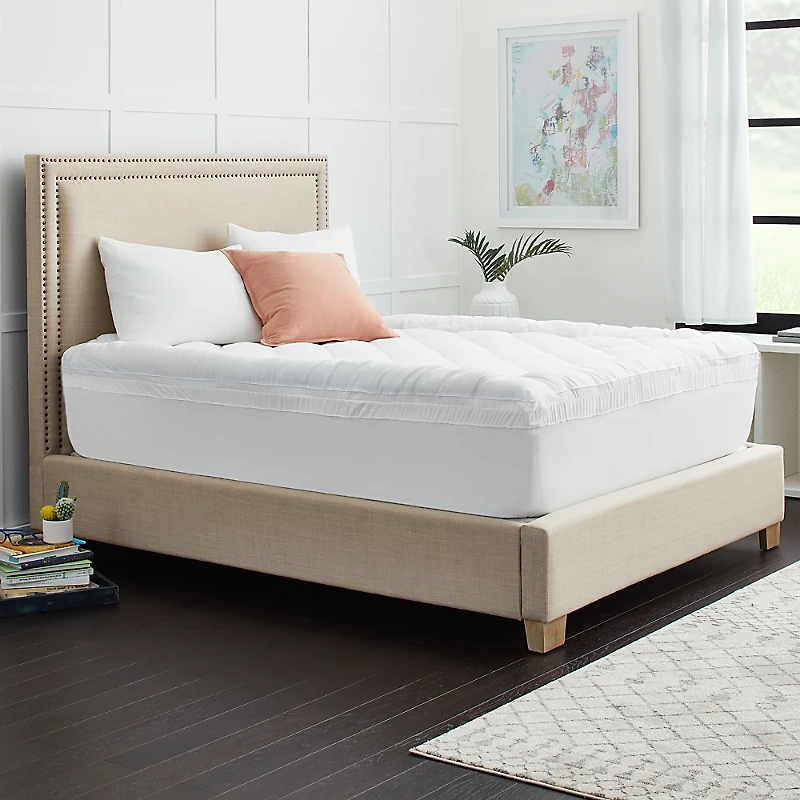 Sealy 3+1 Memory Foam Mattress Topper with Fiber Fill Cover, California King