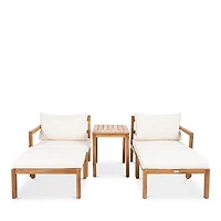 Safavieh Pratia 5-Piece Indoor/Outdoor Seating Set