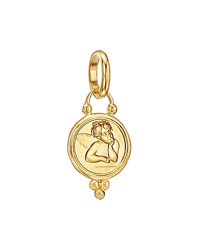 Temple St. Clair 18K Gold 10mm Angel Pendant