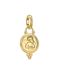 Temple St. Clair 18K Gold 10mm Angel Pendant