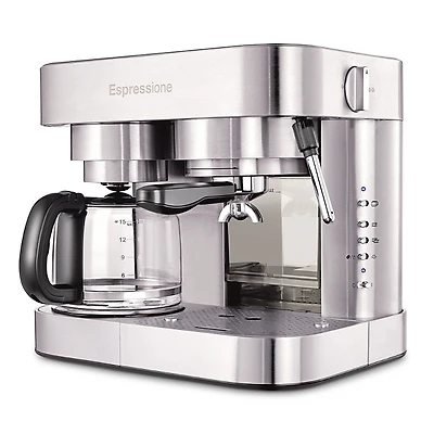 Dualit Espressione Stainless Steel Combination Espresso Machine & 10 Cup Drip Coffee Maker