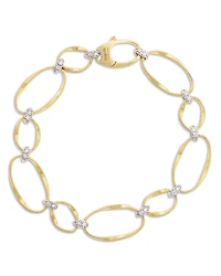 Marco Bicego 18K Yellow Gold Onde Diamond Station Bracelet
