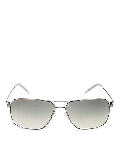 Oliver Peoples Clifton Brow Bar Square Sunglasses, 58mm