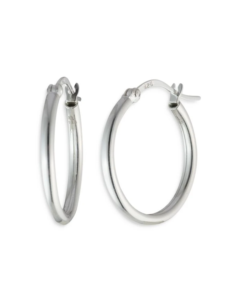 Hoop Earrings in Sterling Silver