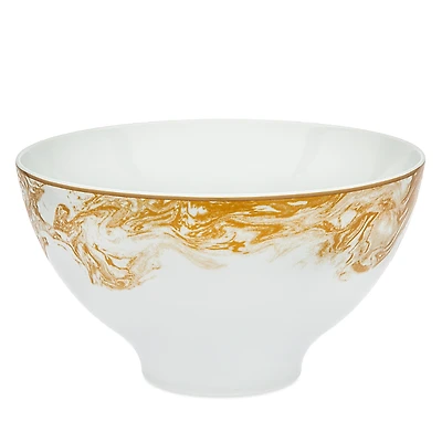 Ricci Argentieri Stella Gold Dinnerware Serving Bowl