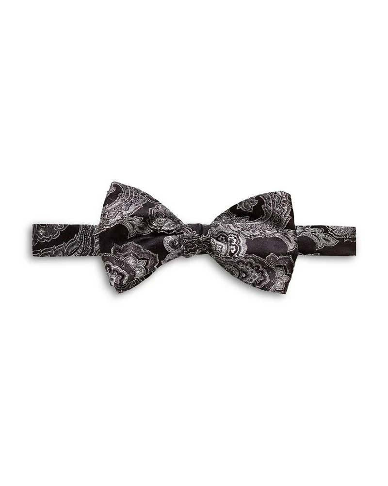 Paisley Silk Pre-Tied Bow Tie