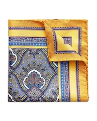 Eton Paisley Silk Pocket Square