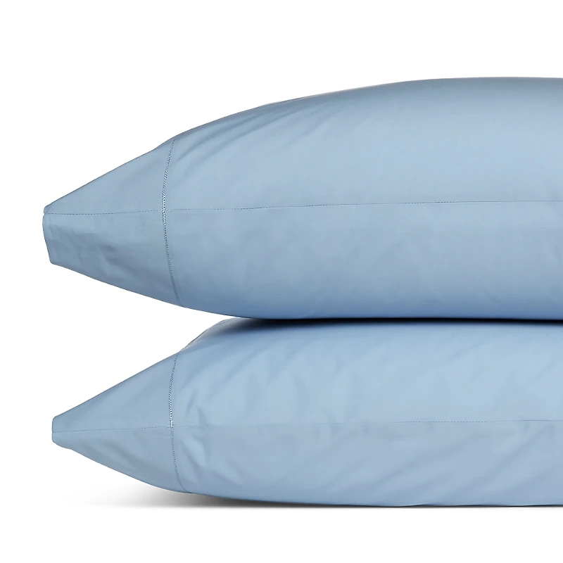 Sky Percale Standard Pillowcase, Pair