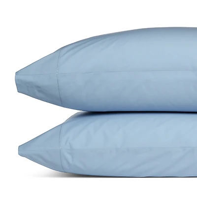 Sky Percale Standard Pillowcase, Pair