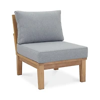 Modway Marina Armless Outdoor Patio Teak Sofa