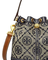 T Monogram Jacquard Bucket Bag