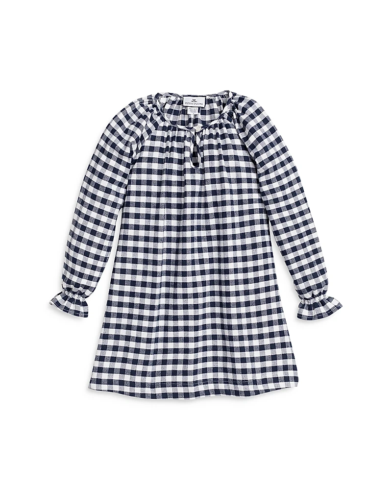 Petite Plum Girls' Delphine Gingham Nightgown - Baby, Little Kid, Big Kid