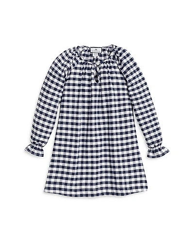 Petite Plum Girls' Delphine Gingham Nightgown - Baby, Little Kid, Big Kid