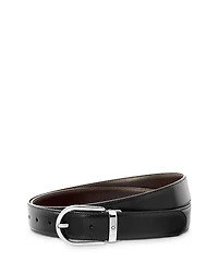 Montblanc Men's Reversible Horseshoe Buckle Belt