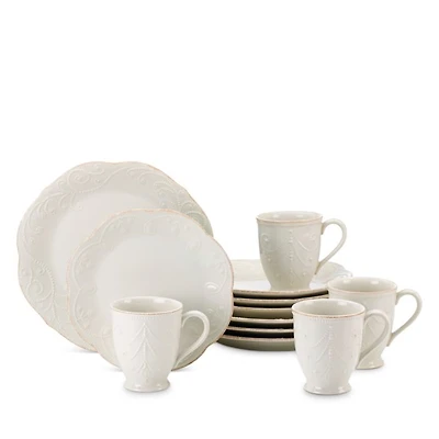 French Perle 12 Piece Dinnerware Set