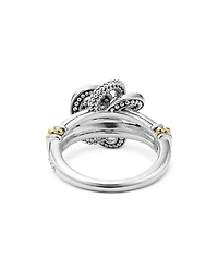 Sterling Silver & 18K Yellow Gold Love Knot Ring