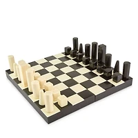 Resin & Bone Traveling Chess Set