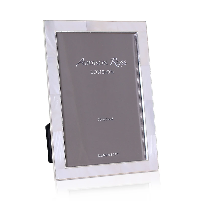 Addison Ross Shell & Silver Plated 4 x 6 Picture Frame