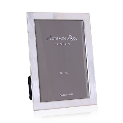 Addison Ross Shell & Silver Plated 4 x 6 Picture Frame